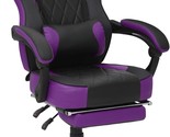 Monibloom Purple 360-Degree Swivel Racing-Style Pu Leather Computer Gami... - £150.18 GBP
