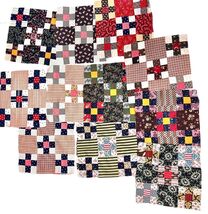 13  Various Vintage Feedsack Fabric bundle  Quilt Block Pieces  -12"x12"... - $96.97