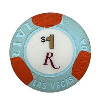 Riviera Hotel Casino Las Vegas Nevada Early 1990s $1 Casino Chip Collection - $9.90