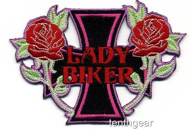 LADY RIDER  JACKET PATCH biker iron on - $3.91