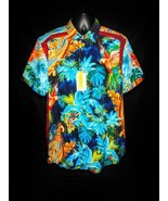 Robert Graham Birds of Paradise Short Sleeve Shirt. Size XL New with tags - £155.69 GBP