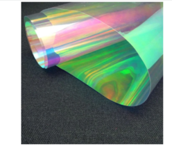Transparent Iridescent Window Films Rainbow Colors Glass Vinyl Holograph... - $31.34+