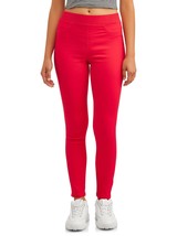 Red Jegging Pull On Mid Rise Back Pocket Stretch Junior Size Small 3-5 NEW - £4.67 GBP