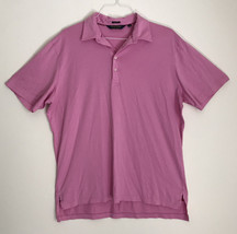 Polo Golf Ralph Lauren Vintage Lisle Men&#39;s Pink Short Sleeve Sz XL pima ... - £14.69 GBP