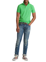 Polo Ralph Lauren Men&#39;s Classic-Fit Mesh Polo Shirt - Neon Green - Size ... - £42.19 GBP