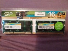 SP Silicon Power  Desktop DDR3 1600 16GB Kit (8GBx2) TOTAL 16GB NEW SEALED  - $58.40