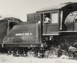 Commonwealth Edison Co Railroad #5 0-6-0 Locomotive Train Photo Union IL... - $9.49