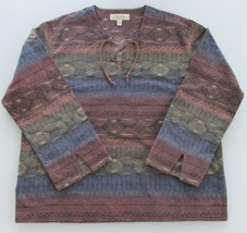 Cabela&#39;s Women&#39;s Tribal Print Flannel Shirt Size XL - £19.66 GBP