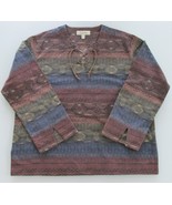 Cabela&#39;s Women&#39;s Tribal Print Flannel Shirt Size XL - £19.67 GBP