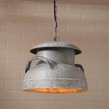 Milk Can Pendant Light in Weathered Tin image 3