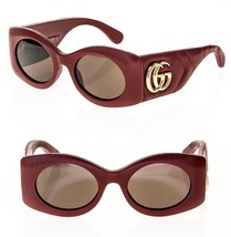 GUCCI MATELASSE 0815 Red Snake Quilted Leather Sunglasses GG0815S 001 Marmont - £1,004.02 GBP