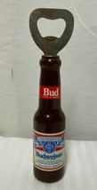 Vintage BUDWEISER Wood Beer Bottle Opener  - $15.43