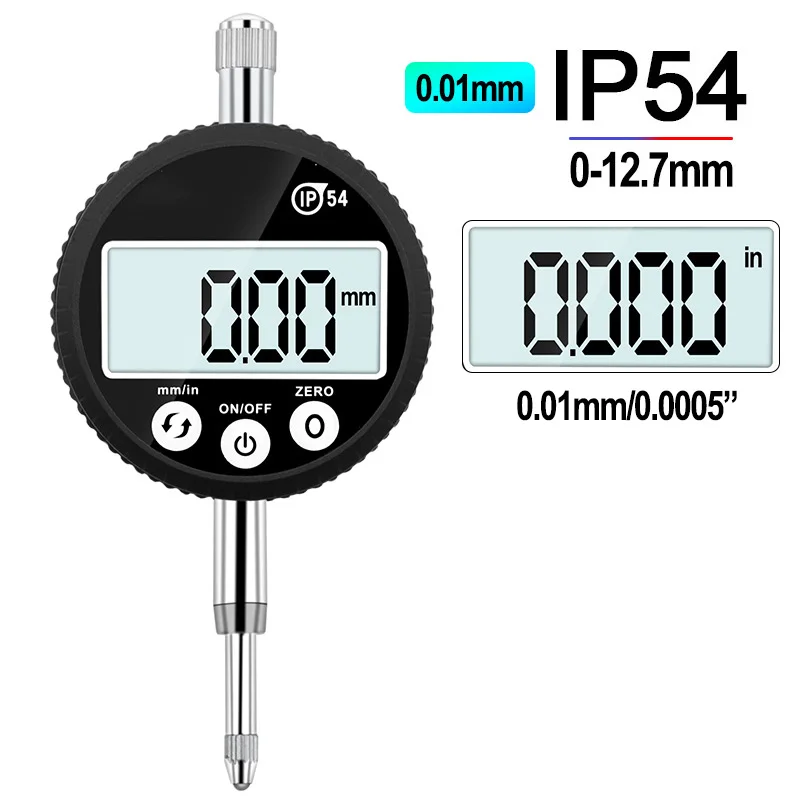 IP54 waterproof digital indicator 0-12.7mm 0.001mm 0.00005 &quot;Electronic Micromete - £214.10 GBP