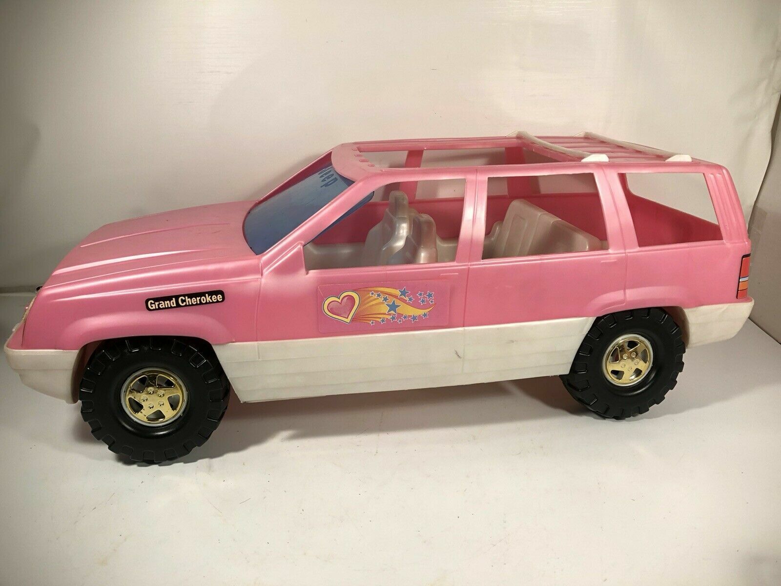 Vintage Tim Mee Toys Jeep Grand Cherokee Coche Juguete 1994 Para Barbie Hecho Eu - $44.91