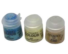 Citadel Colour Paint DRY Hexos Palesun Eldar Flesh Skink Blue Model Lot ... - $21.73