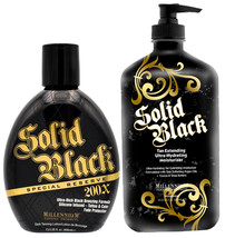 Millennium Solid Black Duo Special Reserve 200X Bronzer &amp; Tan Extender Lotion... - £39.03 GBP