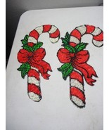 2 Vintage Plastic Popcorn Christmas Decoration Candy Cane 17&#39;&#39; long, 6&#39;&#39;... - €25,79 EUR