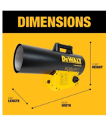 DeWalt F340755 125,000 Btu/h 3000 sq ft Forced Air Propane Portable Heater - $2,707.67 MXN