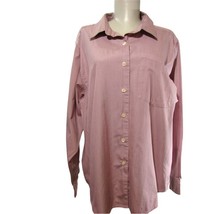 Ll B EAN Women&#39;s Sz L Button Front Shirt - £9.17 GBP