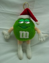 M&amp;M&#39;s Green Girl M&amp;M Character W/ Santa Hat 9&quot; Plush Stuffed Animal Toy - £11.87 GBP