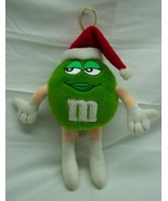 M&amp;M&#39;s GREEN GIRL M&amp;M CHARACTER W/ SANTA HAT 9&quot; Plush STUFFED ANIMAL TOY - $20.35 CAD