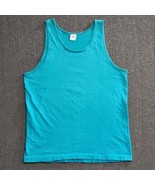 VTG 90s Blank Fruit Of The Loom Tank Top Mens Size Large Single Stitch A... - $10.69