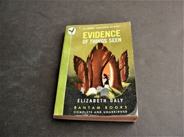 Evidence of Things Seen by Elizabeth Daly- N:4, Bantam Books:New York,1946 Book. - £8.88 GBP
