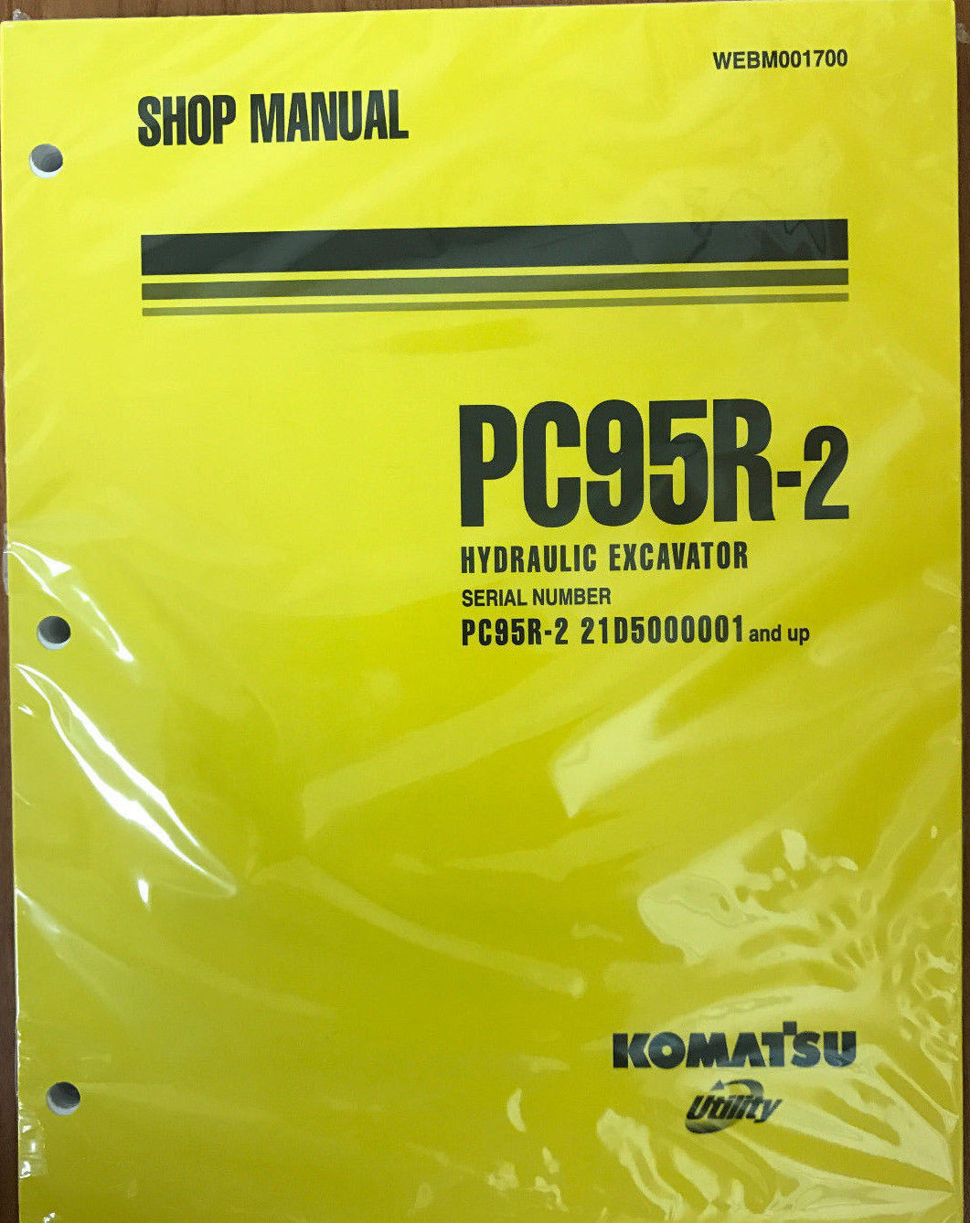 Primary image for Komatsu Service PC95R-2 Excavator Shop Manual NEW #1