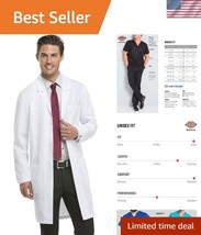 Comfortable 40-Inch Unisex Lab Coat - Functional Pockets &amp; Reinforced De... - $42.00