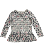 Gymboree Girl White Long Sleeve Shirt Anchor Print Ruffle Size 6 - £10.11 GBP