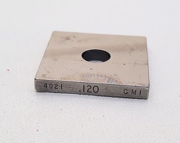 CMI Gage Block .120&quot; Square Steel ASME #4021 - $12.99