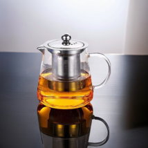 44OZ Glass Teapot Borosilicate Clear Tea Kettle with Remove and 2 pcs cup - $21.37