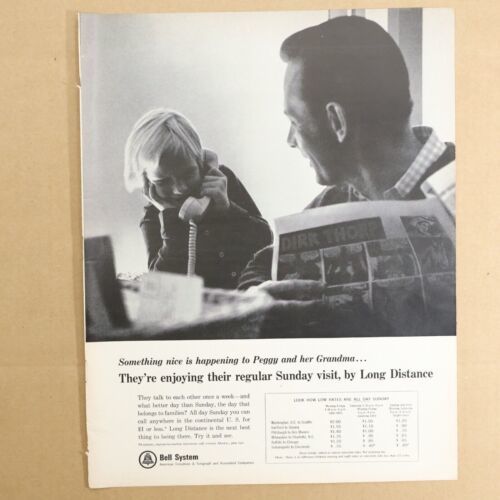 1966 Bell System Telephone Telegraph Anacin Print Ad 10.5" x 13.25" - £7.04 GBP