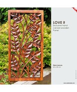 Hand Carved Teakwood Wall Decoration Art Sculpture Panel Headboard Natur... - $271.63 CAD