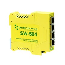 Brainboxes 4 Port Industrial Ethernet Switch  - $3,533.58 MXN