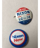 lot of 2 Richard Nixon Presidential political campaign  pin back button ... - £16.67 GBP