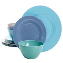 Gibson Home Brist 12 Piece Dinnerware Set in 4 Assorted Colors - $74.49