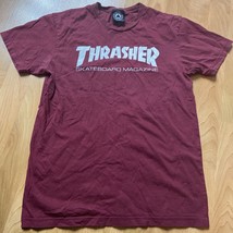 Thrasher skateboard magazine shirt Size Small Burgundy - £7.88 GBP