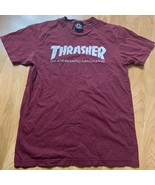 Thrasher skateboard magazine shirt Size Small Burgundy - £7.84 GBP