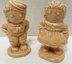 Rare Vintage Kinder Kraft Ceramic Raggedy Ann and Andy Figurines 4 in Lot 2 - £30.68 GBP
