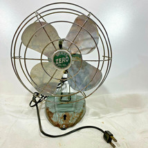 Vintage ZERO Mid Century Metal Fan 1250R Unswitched Single Speed SEE VIDEO - £27.57 GBP