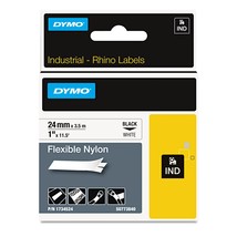 DYMO 1734524 Rhino Flexible Nylon Industrial Label Tape, 1-Inch x 11 1/2... - £43.27 GBP