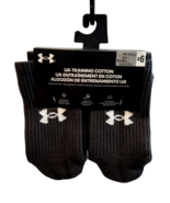 Under Armour Training Socks S/P Cotton Blend Women 4-6 (Unisex) Black Crew - $16.83