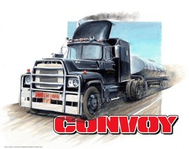 Signed CONVOY Logo Rubber Duck Mack Truck Poster Print Wall Art 11x14 Un... - $449.81 MXN