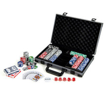 Texas Holdem Poker Chip Set Casino Poker Chips with 400 Pieces Chips-Black - Col - €107,46 EUR