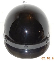 Fulmer AF-80 DOT Motorcycle Half Helmet Black Size Medium with Visor - $52.58