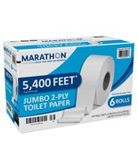 Marathon Bath Tissue, Jumbo Roll, 2-Ply, 3.3" x 900', 6 ct - $63.25 CAD