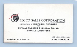 Buffalo Electro Chemical Corporation Vtg Affari Scheda Buffalo Ny BC1 - $18.39