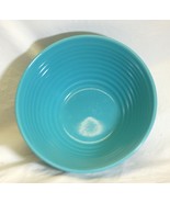 Pioneer Woman Ribbed Mixing Bowl Turquoise Pottery - £23.34 GBP