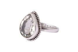 925 Sterling Silver Green Amethyst Gem Rose Gold/Gold Plated Ring Gift GRS-1250 - £27.51 GBP+